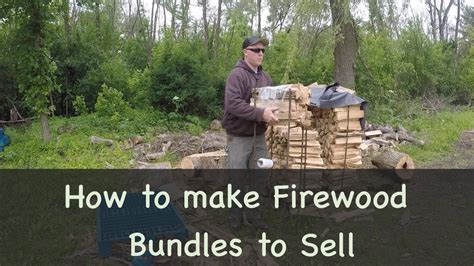 How To Bundle Firewood Using Homemade Firewood Bundler Diy Youtube