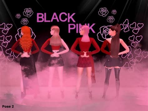 Black Pink Pose Pack By Betoae0 At Tsr Sims 4 Updates
