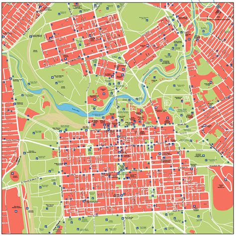 Adelaide Vector City Maps Eps Illustrator Freehand Corel Draw