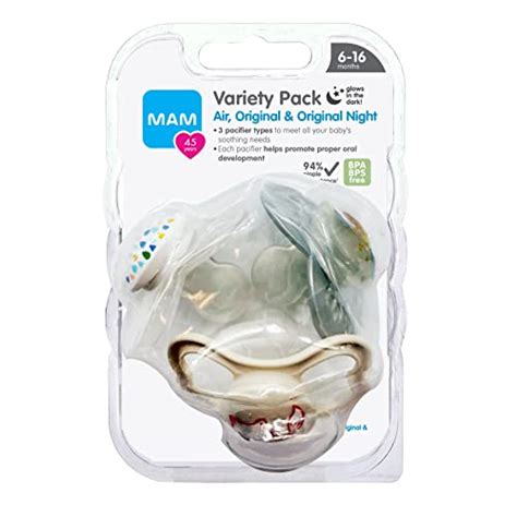 Mam Variety Pack Baby Pacifier Includes Types Of Pacifiers Nipple