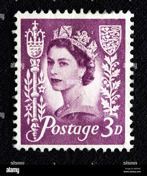 Queen Elizabeth Ii Of The Uk 1952 To Present Postage Stamp Uk Stock