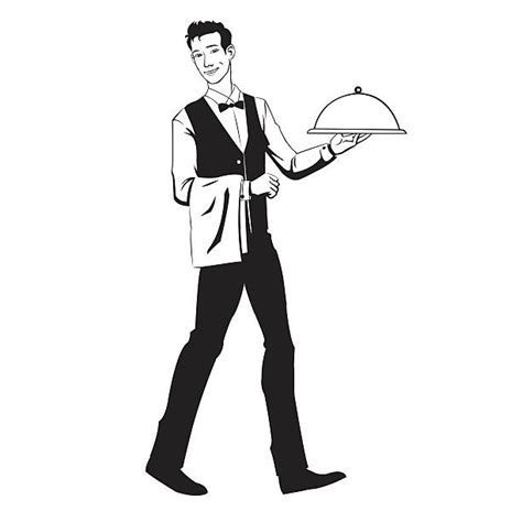 11700 Male Waiters Stock Illustrations Royalty Free Vector Graphics