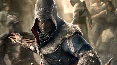 Wallpaper Assassin S Creed Ezio Kredo Pembunuh Bulu Manusia Lengan