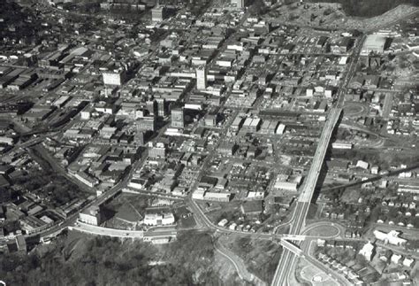 Aerial View Of Downtown Greenville Sc Circa 1963 Historic Greenville