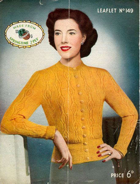 1940 s cardigan in another color not yellow lol mmmmmm saffron ladies cardigan knitting