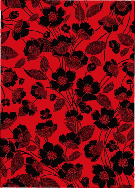 Find the best red and black background on wallpapertag. Flowers Red And Black Lines, The Background Vector Graphic ...