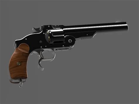 Smith And Wesson Schofield No3 3d Model Cgtrader