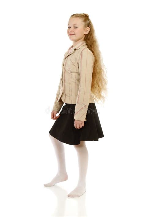 The Cherry Girl In A School Uniform Stock Image Image Of School