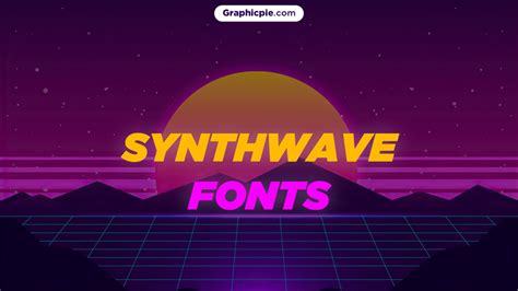 8 Synthwave Fonts For Retro Designs Free Graphic Pie