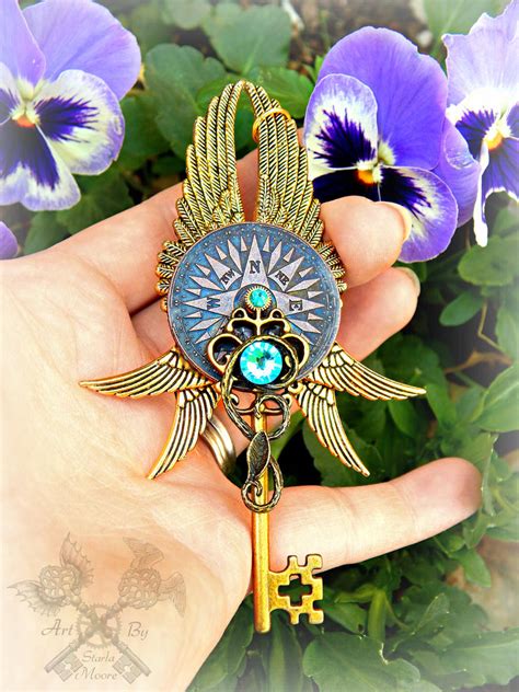 Northern Spirit Crystal Key Necklace By Artbystarlamoore On Deviantart