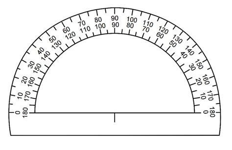 Printable Protractors With Angles