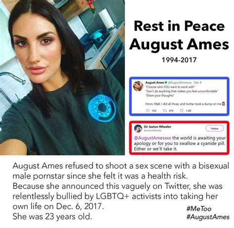 Contributing Factor That Caused August Ames To Kill Herself Ign Boards