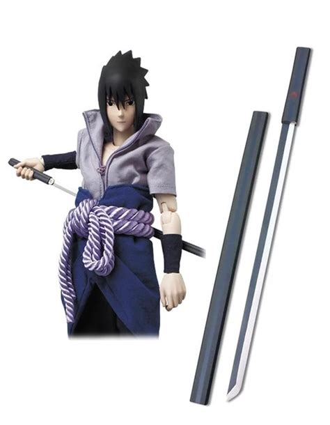 Naruto Shippuden Sasuke Uchiha Kusanagi Katana Sword 104cm Wooden