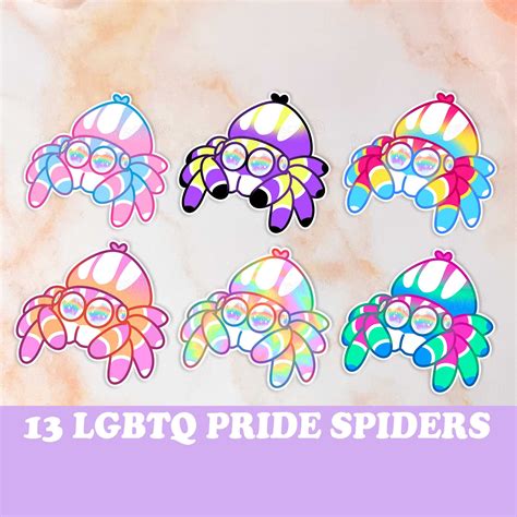 Holographic Lgbtq Stickers 13 Rainbow Lgbtq Pride Flags Etsy