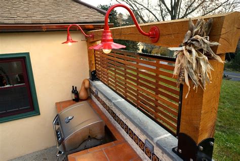 It also features an adjustable head that lets you place the light at your preferred angle. Sassy Gooseneck Lights Dress Up Outdoor Kitchen and Patio ...