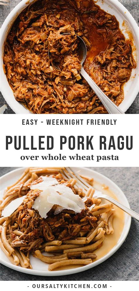 Shred your leftover pork roast and wrap it up with onions, cheddar cheese, and bbq sauce in flour tortillas. Pulled Pork Ragu (Using Leftover Pulled Pork) | Recipe ...
