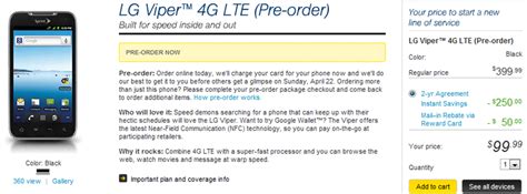 Sprints Lg Viper 4g Now Up For Pre Order For 99 Releasing On April