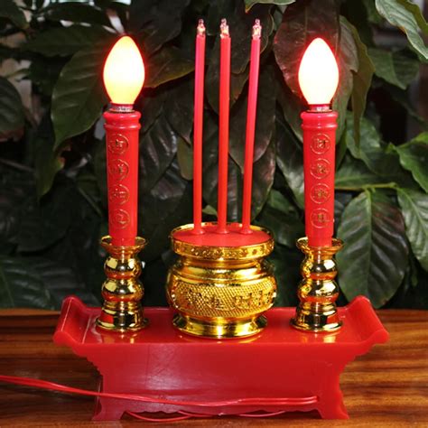Buddhist Electric Candle Light Avalokitesvara Buddha Riches Honour