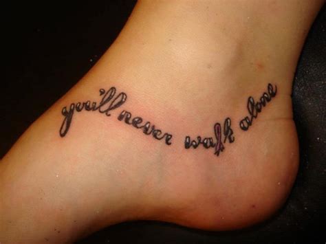 See more ideas about alone tattoo, tattoos, walking alone. You'll never walk alone | Tattoo Dreams | Pinterest