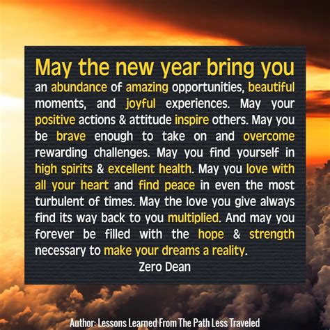 May The New Year Bring You An Abundance Of Amazing Opportunities