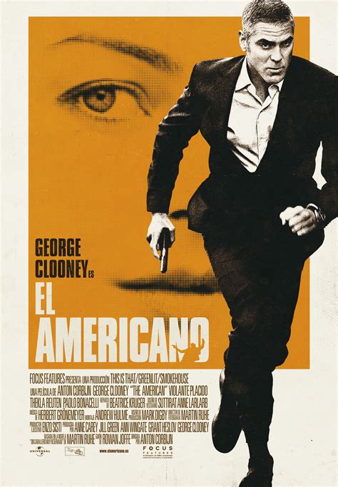 Cartel Español De El Americano George Clooney The American George