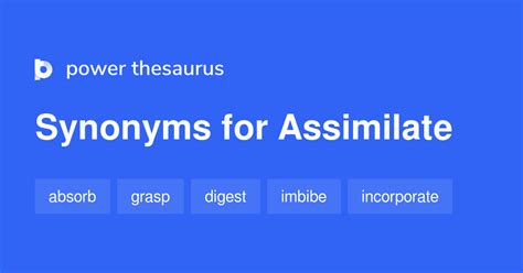 Assimilate Synonyms 1 703 Words And Phrases For Assimilate