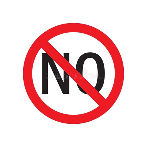 Stop Saying No Symbol Sign Vector Icon On White Background Stock