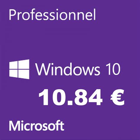 La Clé De Licence Microsoft Windows 10 Pro Oem à 1084 Euros Avec Gvgmall