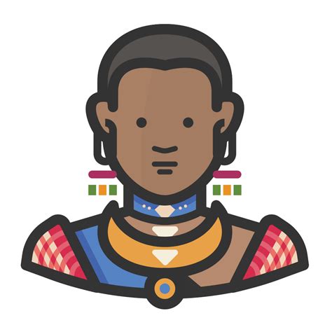 Traditional African Woman Icon Free Avatars Iconset Diversity Avatars
