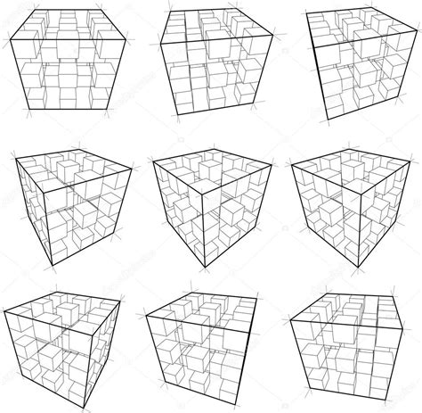 Set Of Cubes — Stock Vector © Valigursky 6298786