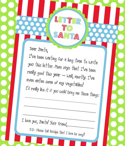 Angry kid letter to santa. Amanda's Parties To Go: Letter to Santa.... FREEBIE!