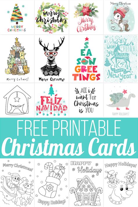 Free Printable Christmas Card Designs