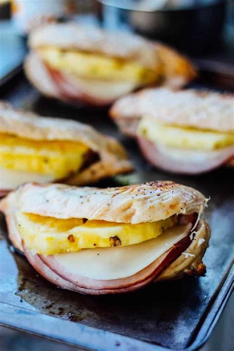 Sugar, salt, salt, water, skinless boneless chicken breasts, soy sauce and 4 more. Grilled Hawaiian Stuffed Chicken | Destination Delish ...