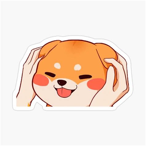 Corgi Kawaii Doggo Animal Lovers Cartoon Design Sticker By Just Smile