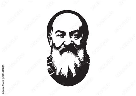 Padre Pio Logo Padre Pio Drawing Padre Pio 素材庫向量圖 Adobe Stock