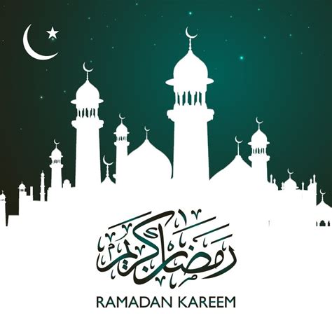 Ramadan Kareem Banner With Calligraphy Design Free Vector