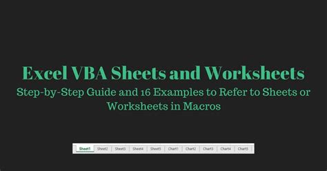 Difference Between Sheets And Worksheets In Vba Excel Off The Grid
