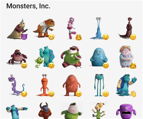 Monsters Inc Sticker Pack Telegram Stickers Library
