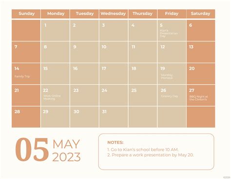 May 2023 Calendars Templates Design Free Download