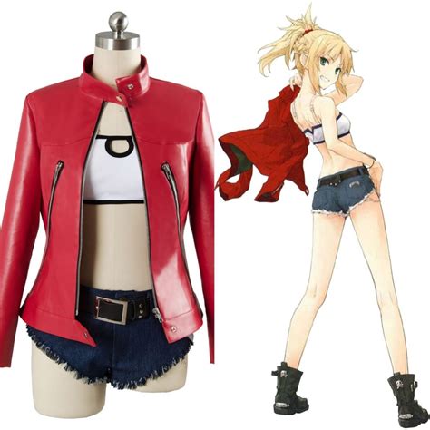 Fateapocrypha Fa Saber Of Red Mordred Casual Outfit Cosplay Costume