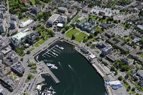 Aerial Image Of Victoria Bc Canada Stock Image Image Of British