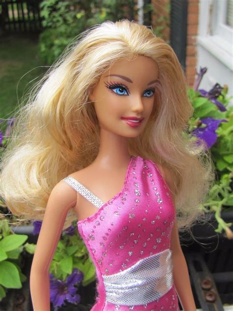 Mattel Blonde Haired Blue Eyed Barbie Dressed In Long Pink And Etsy