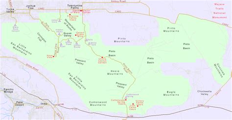 Map Of Joshua Tree National Park Time Zones Map World