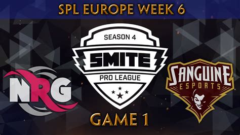 Smite Pro League S4 Spring Split Week 6 Eu Nrg Esports Vs Sanguine