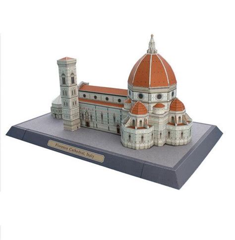 Florence Cathedral Diy 3d Puzzle Paper Model Personalized Ts