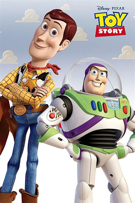 Toy Story Movie Poster Print Buzz Lightyear And Woody Size 24 X