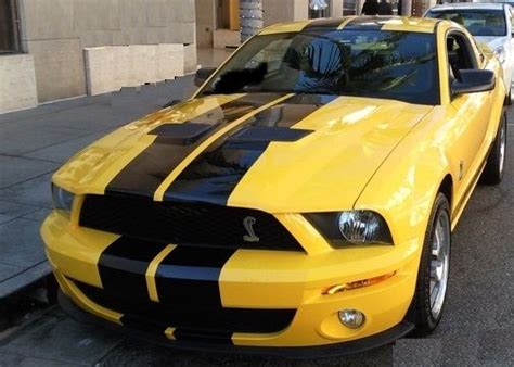 Mustang Shelby Gt Screaming Yellow With Black Stripes Custom My XXX