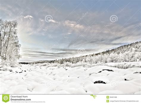 Frozen Lake In Inari Finland Stock Image Image Of Beautiful