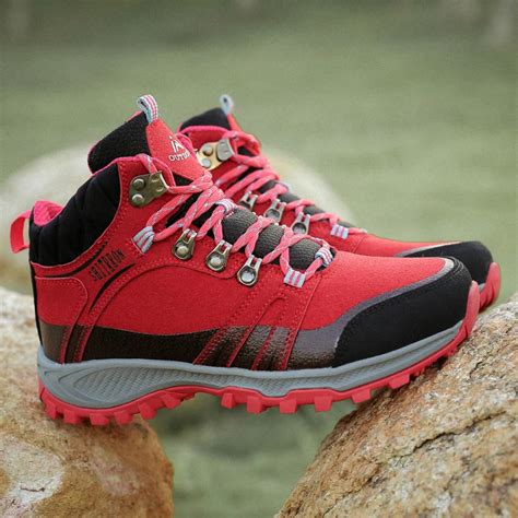 2019 New Hiking Shoes Pu Leather Outdoor Boots Casual Hiking Rubber