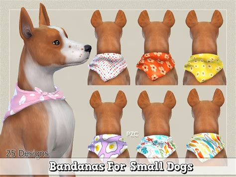 Bandanas For Small Dogsthe Sims4 Cats And Dogs Ep Required Sims 4